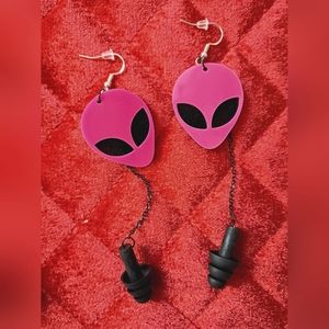 Alien Earplug Earrings